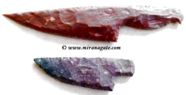 Manufacturers Exporters and Wholesale Suppliers of Knife Agate Arrowheads Khambhat Gujarat